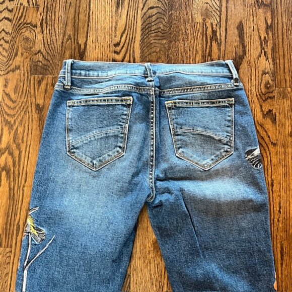 Driftwood Jackie Skinny Jeans Women’s Size 27 Blue Bird Embroidered Denim - Picture 7 of 10